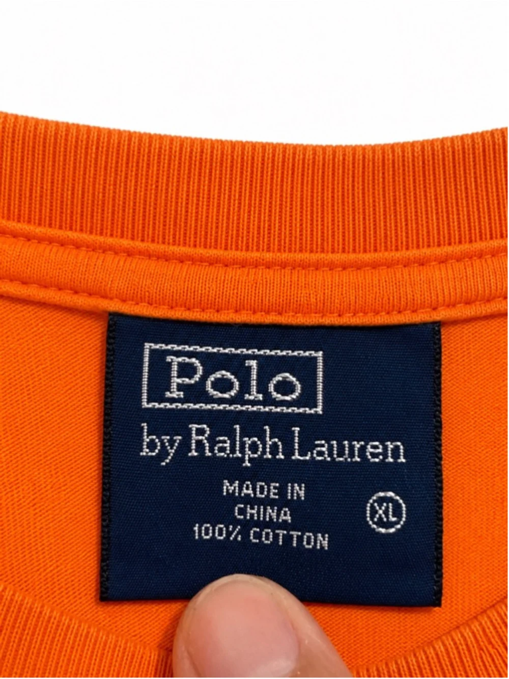 Polo Ralph Lauren Orange Logo T-Shirt Men’s XL Bright Orange Spellout Tee